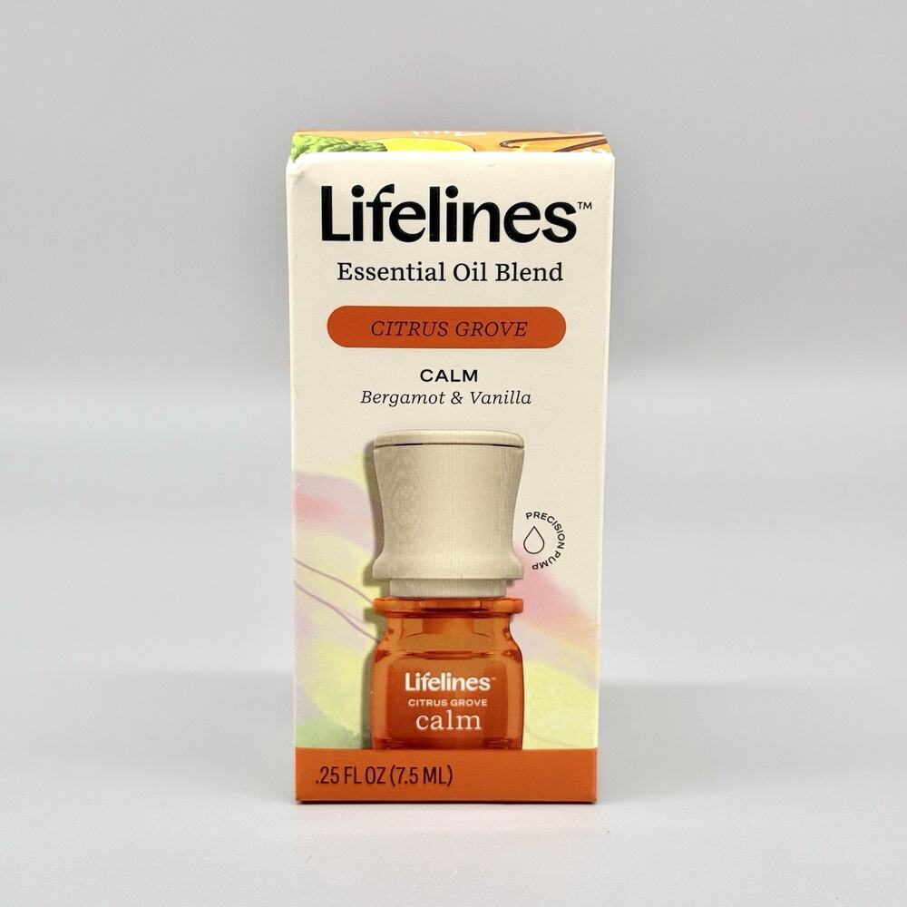Lifelines Essential Oil Blend Citrus Grove Calm Bergamot & Vanilla .25 Fl oz